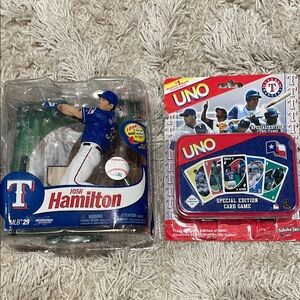 Baseball Card and statue